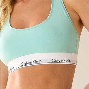 Calvin Klein turquoise Aqua Sports Bra